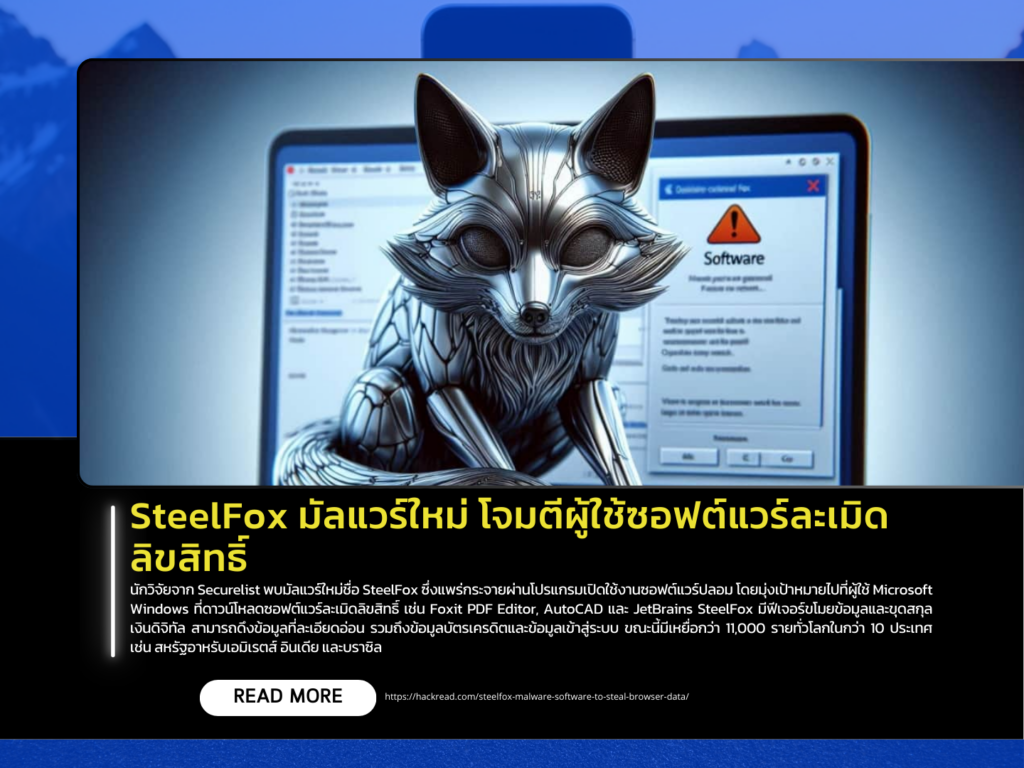 SteelFox: New Malware Targets Users of Pirated Software