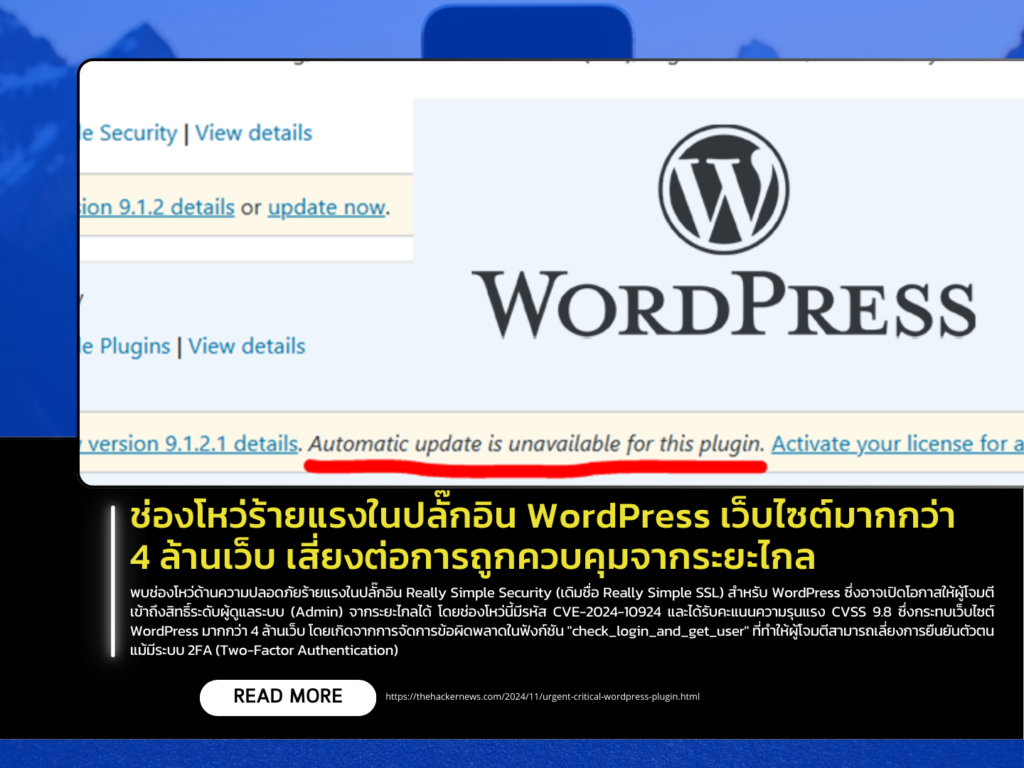 Critical Vulnerability in WordPress Plugin Puts Over 4 Million Websites at Risk of Remote Control