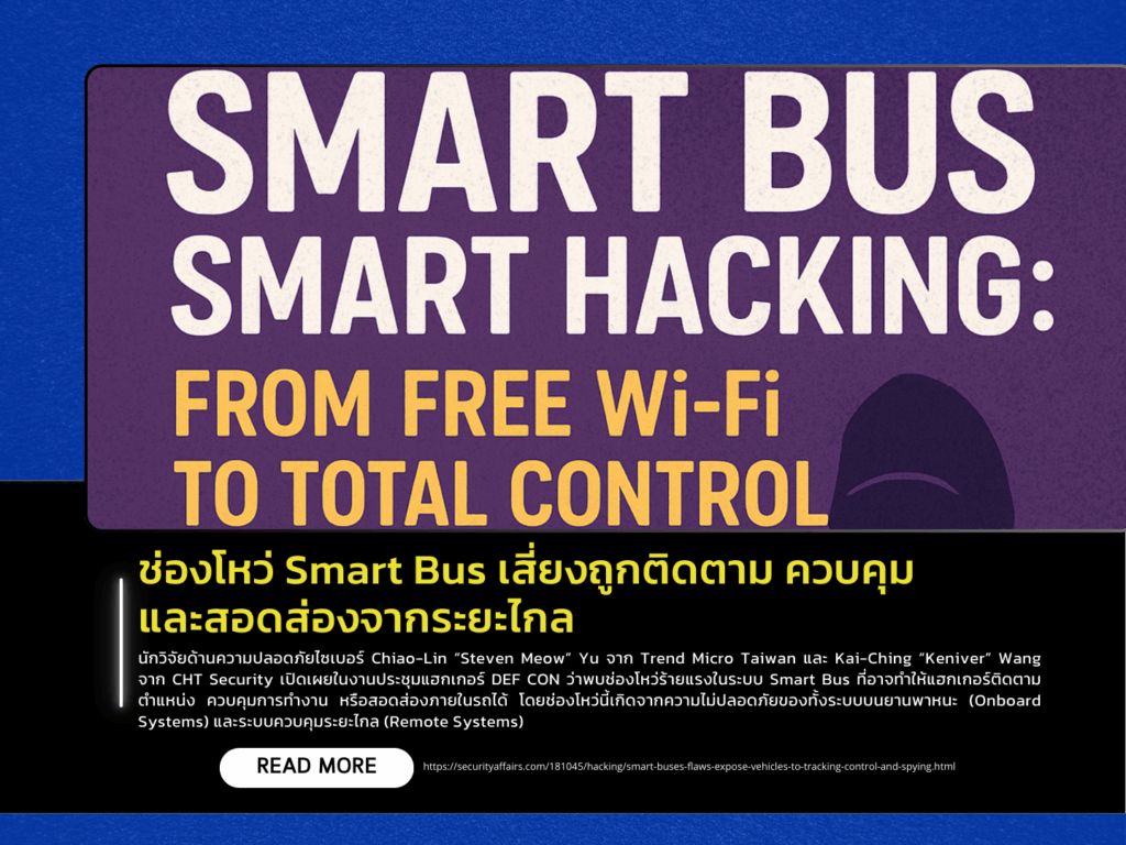 Smart Bus Vulnerabilities Expose Risk of Remote Tracking, Control, and Surveillance
