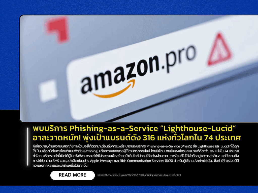 Phishing-as-a-Service Platforms “Lighthouse” and “Lucid” Rampage Worldwide, Targeting 316 Brands Across 74 Countries