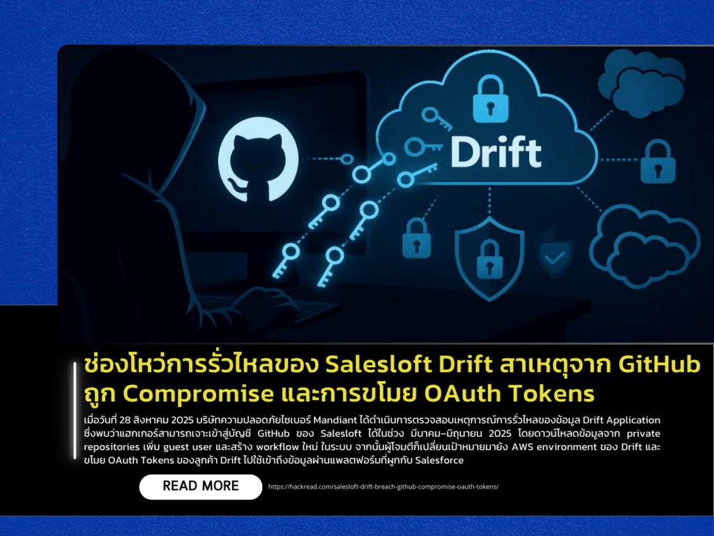 Data Leak in Salesloft Drift Traced to GitHub Breach and OAuth Token Theft