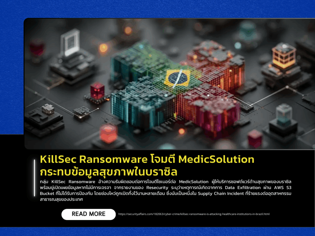 KillSec Ransomware Attacks MedicSolution, Compromises Healthcare Data in Brazil