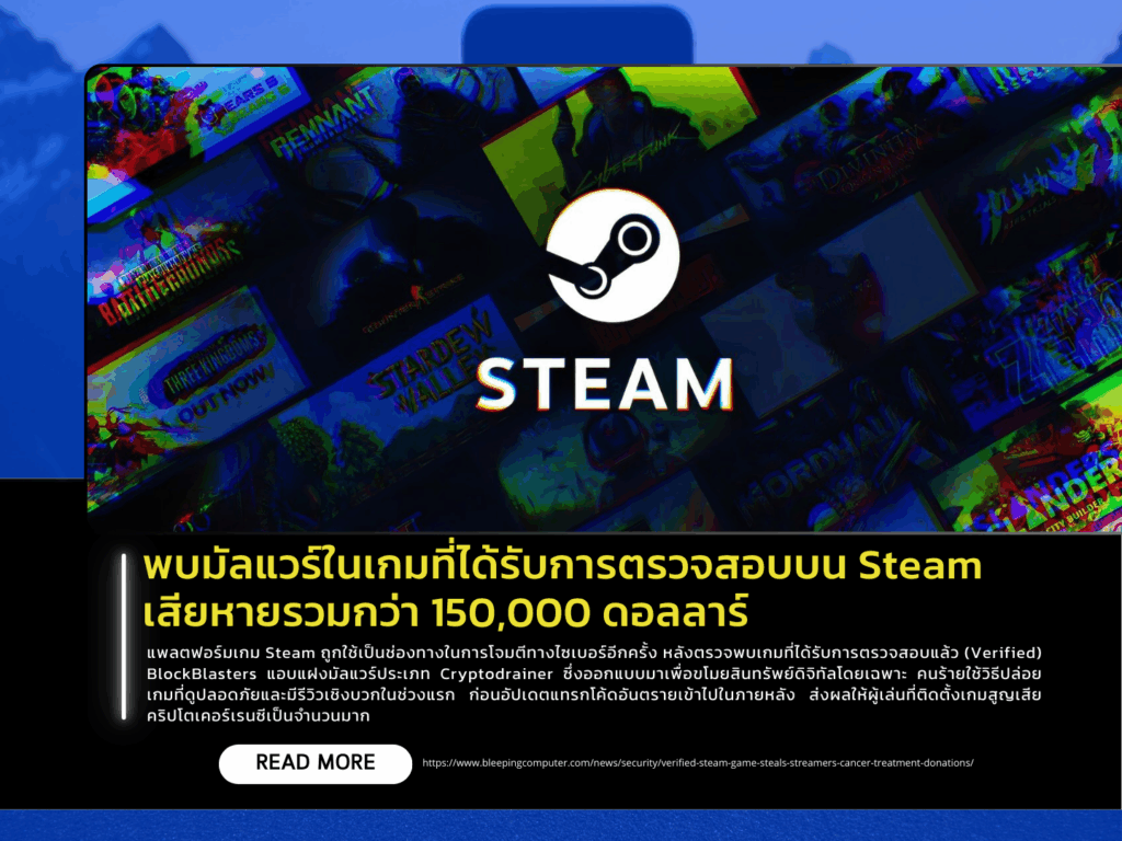 Malware Discovered in Verified Steam Game Causes Over $150,000 in Losses