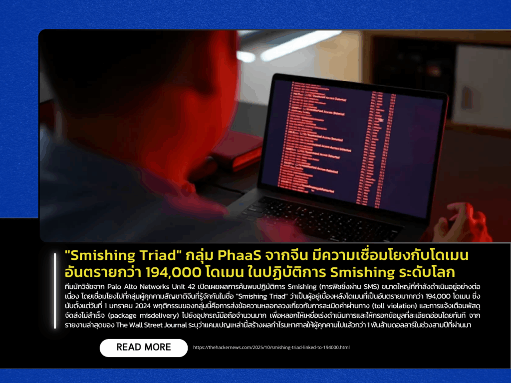 “Smishing Triad” – Chinese PhaaS Group Linked to Over 194,000 Malicious Domains in Global Smishing Campaign