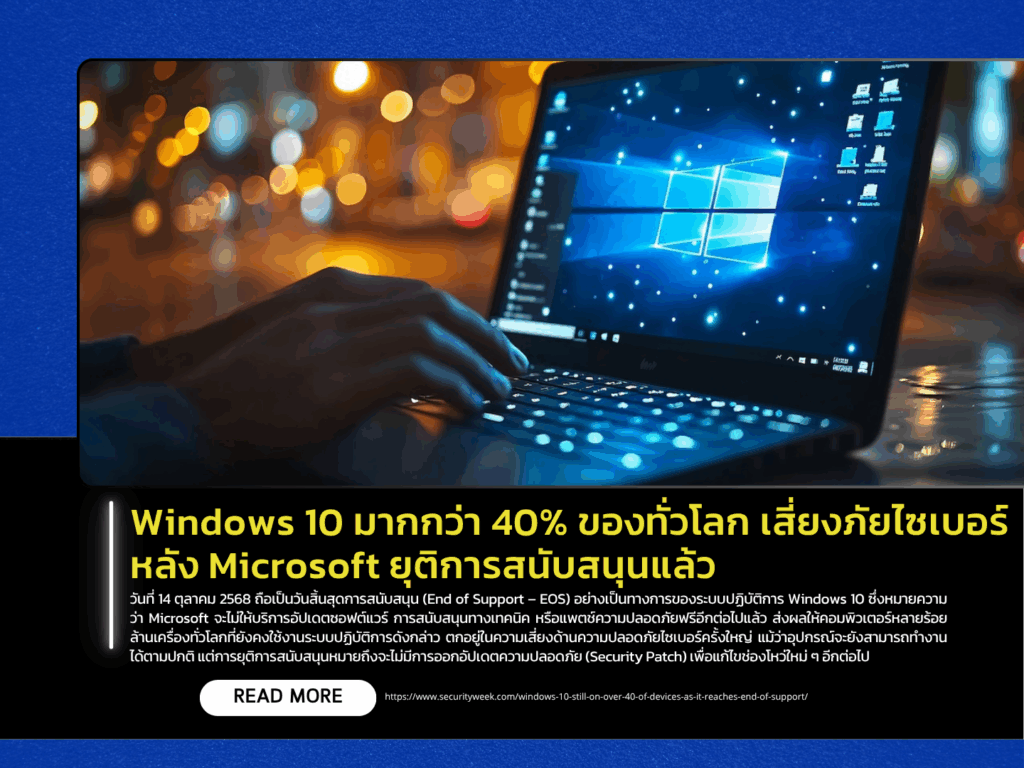 Over 40% of Global Windows 10 Users Face Cybersecurity Risks After Microsoft Ends Support