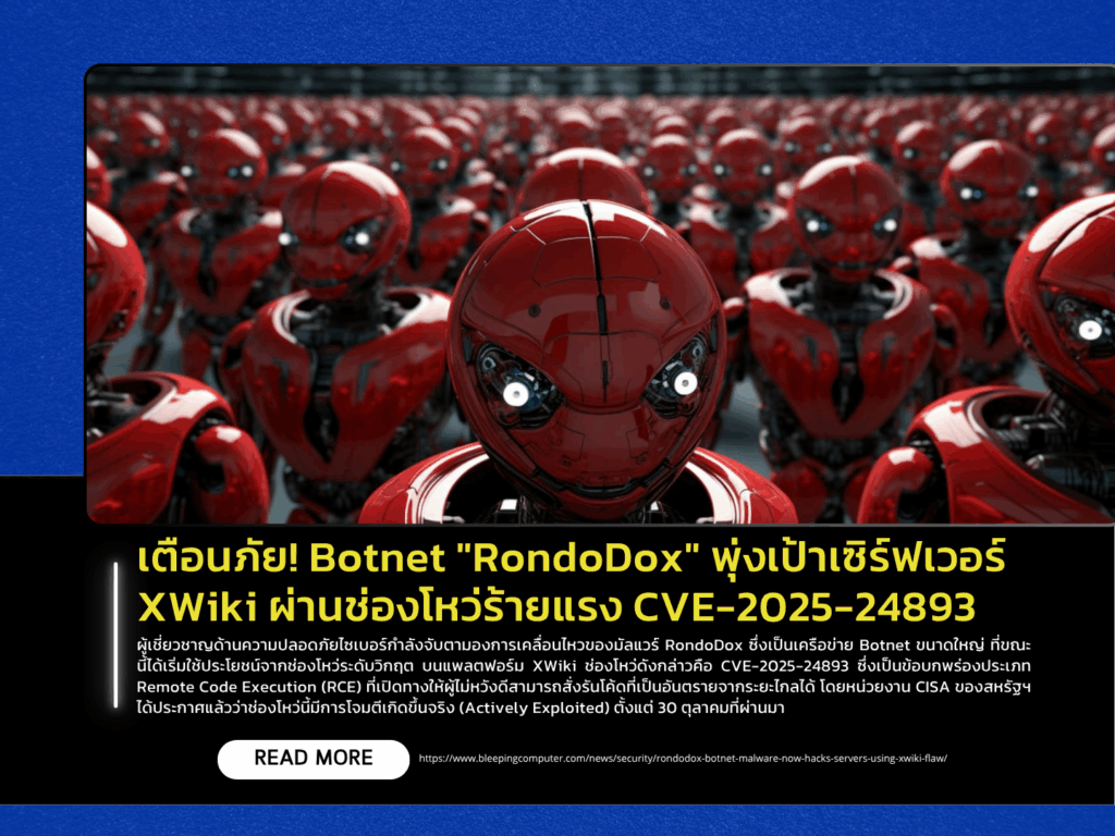 Security Alert! “RondoDox” Botnet Targets XWiki Servers via Critical CVE-2025-24893 Vulnerability