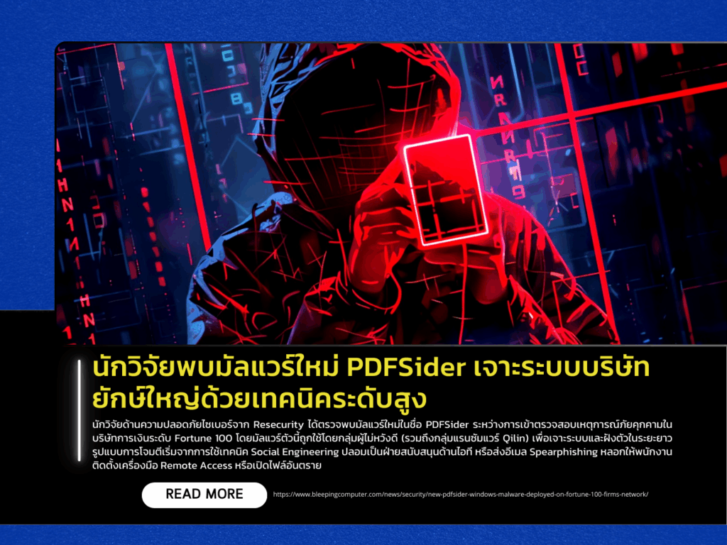 Researchers Discover New “PDFSider” Malware Used to Breach Major Enterprises with Advanced Techniques