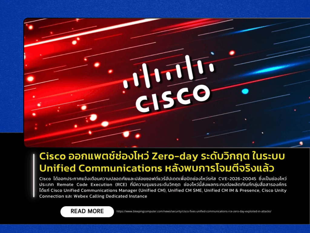 Cisco Releases Patch for Critical Zero-Day Vulnerability in Unified Communications After Active Exploitation