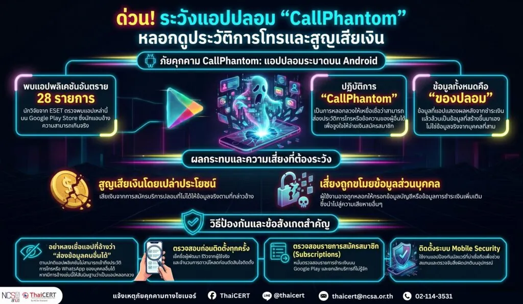 ด่วน! พบแอปพลิเคชันปลอมบน Android หากไม่อยากสูญเงินอย่าหลงเชื่อ