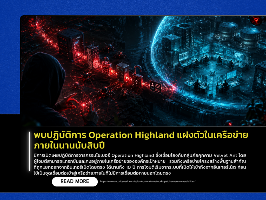 พบปฏิบัติการ Operation Highland แฝงตัวในเครือข่ายภายในนานนับสิบปี