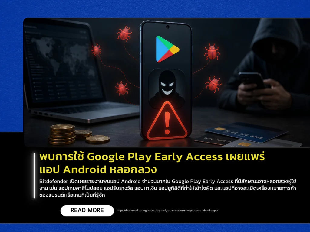 พบการใช้ Google Play Early Access เผยแพร่แอป Android หลอกลวง